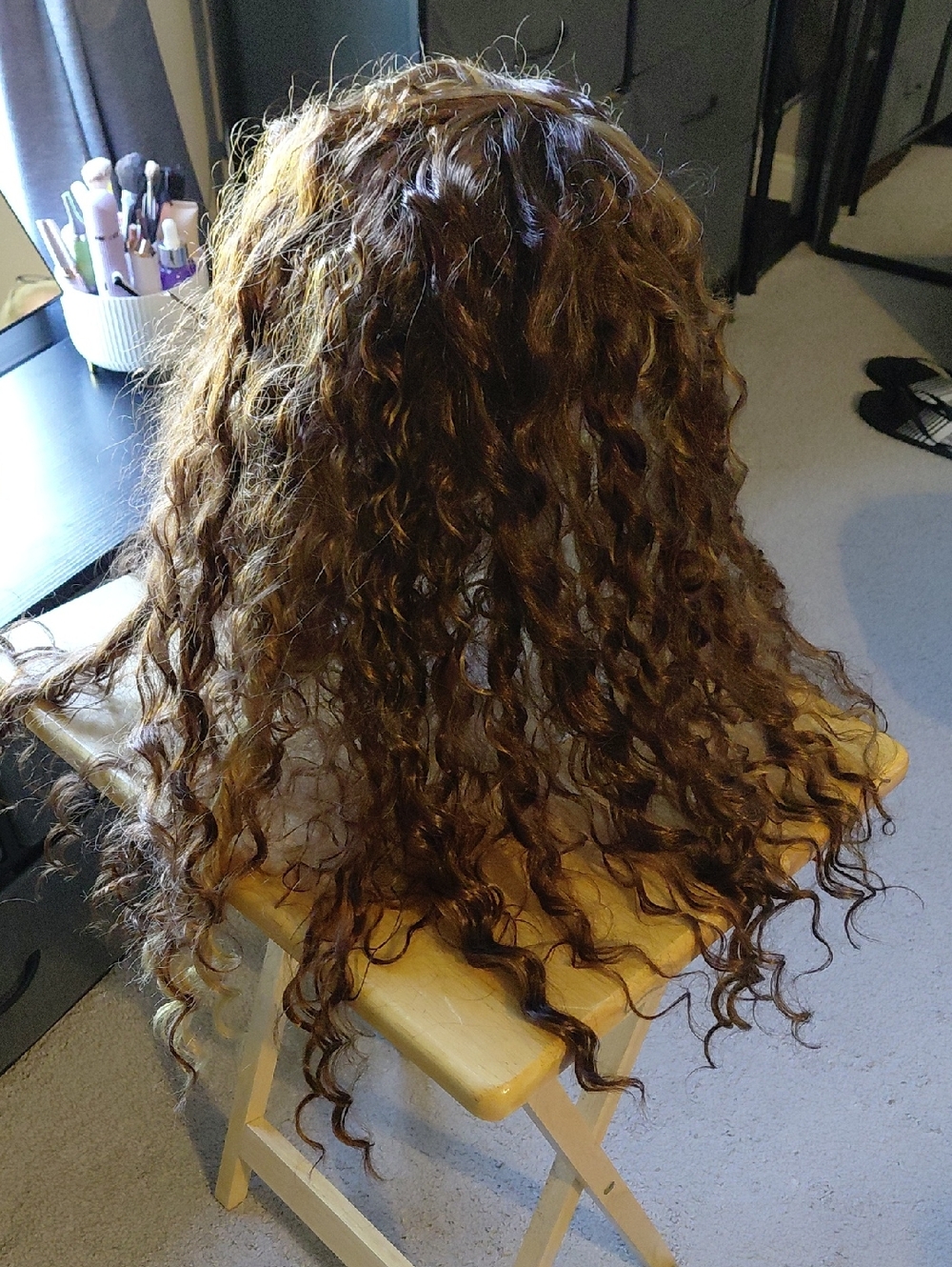 Natural Curly Women’s Wig - Brown 24 Inches